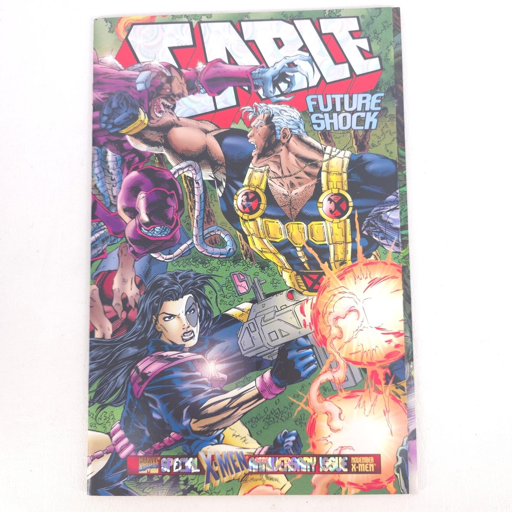 Cable 25 Future Shock X-Men Special 1995 Marvel Comics Vintage Quad-Fold Cover
